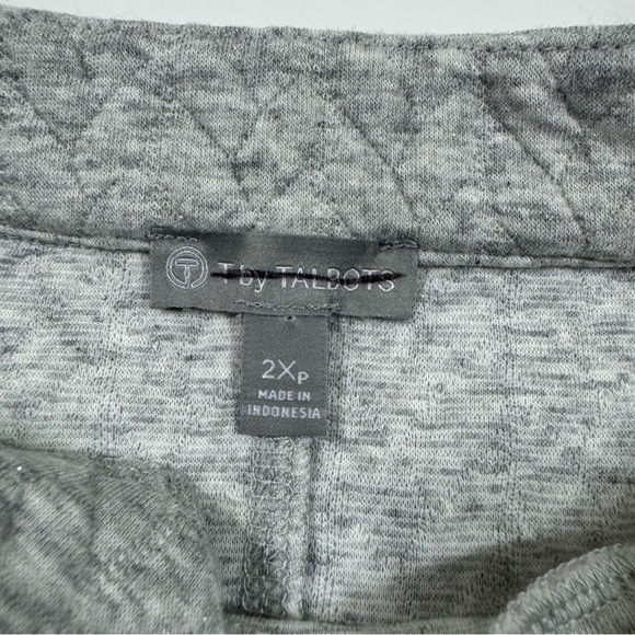 Talbots Quilted Jacquard Pullover Lurex Sweatshirt Size 2XP - Picture 6 of 9